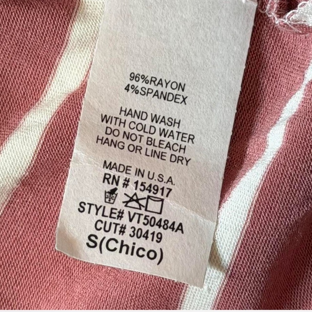 Pink & White Striped Color Block Twist Front Top - Picture 14 of 16